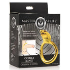 Golden Cobra King Cock Ring, nickel-free adult novelty. Unique design for added pleasure