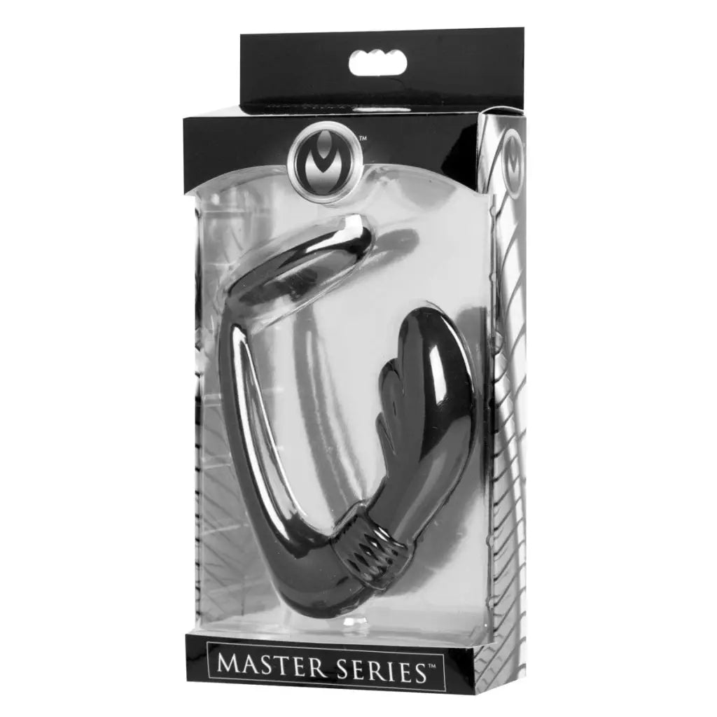 Master Series Prostate Vibrator Cobra Silicone P-spot Massager And Cock Ring at the Haus of Shag