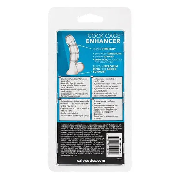 CalExotics Penis Enhancement Cock Cage Enhancer - Clear at the Haus of Shag