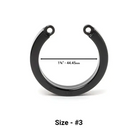 Cock Cage U-ring #3 - Black - Cock Cage