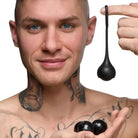 Master Series Cock Ring Cock Dangler Silicone Penis Strap With Weights at the Haus of Shag