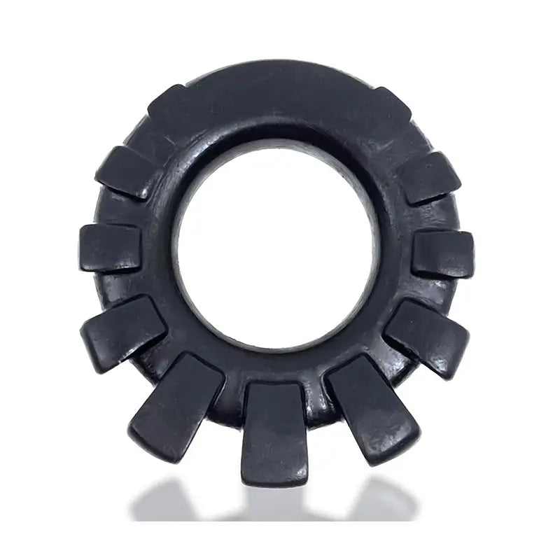 Cock-lug Lugged Cockring - Black - Cock Ring