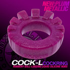 Cock-lug Lugged Cockring - Plum - Cock Ring