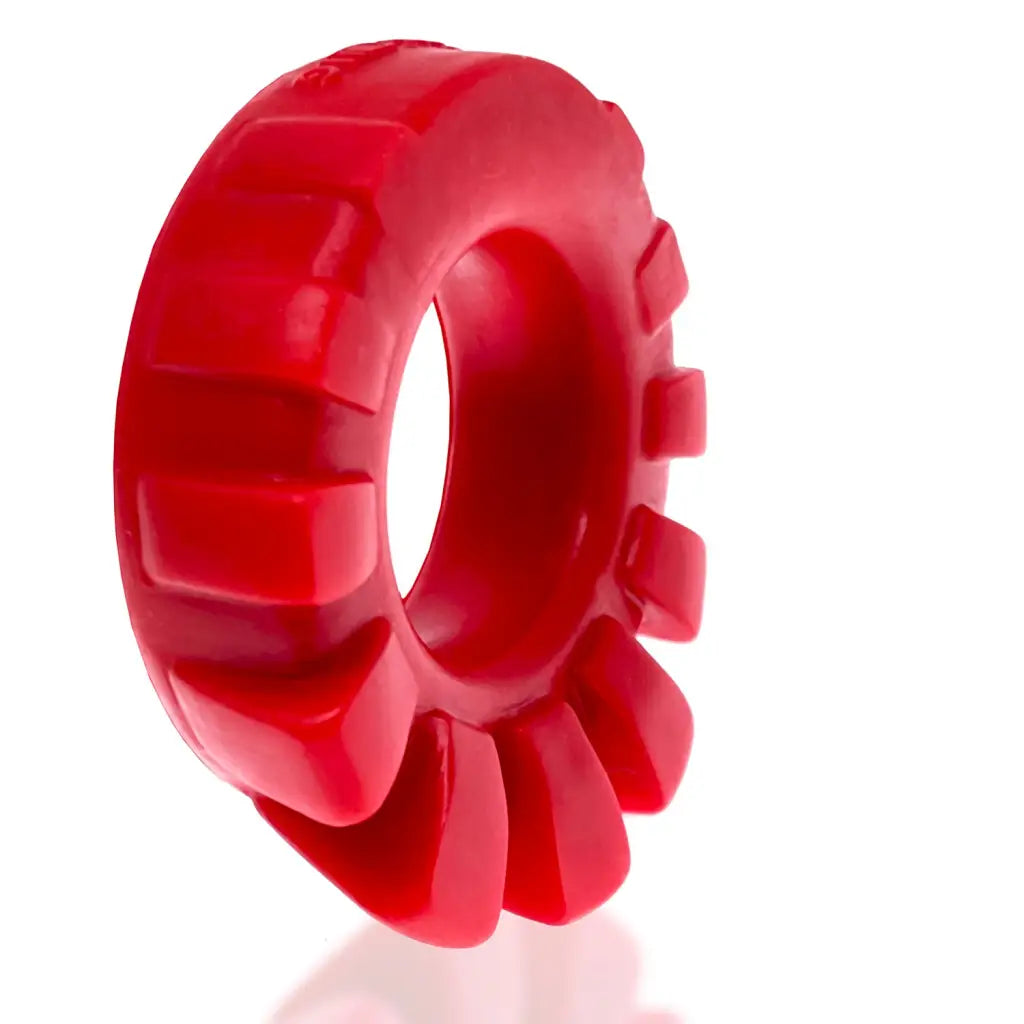 Cock-lug Lugged Cockring - Red - Cock Ring