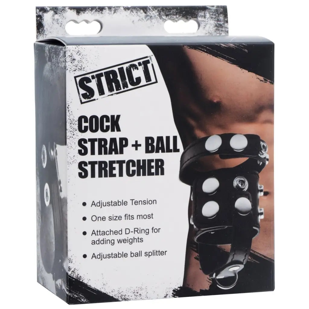 Close up of Cock Strap And Ball Stretcher wrist cuffs with attached ball for restraint