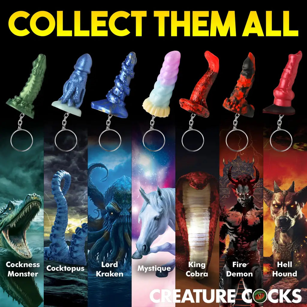 Cockness Monster Mini Dildo Key Chain - Misc