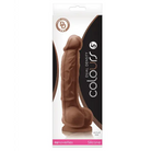 Colours Dual Density 5 in. Dildo Beige - Brown - Realistic Dildo