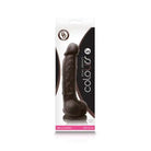 Colours Dual Density 5 in. Dildo Dark Brown - Realistic Dildo