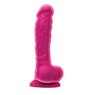 Colours Dual Density 8 in. Dildo Dark Brown - Realistic Dildo