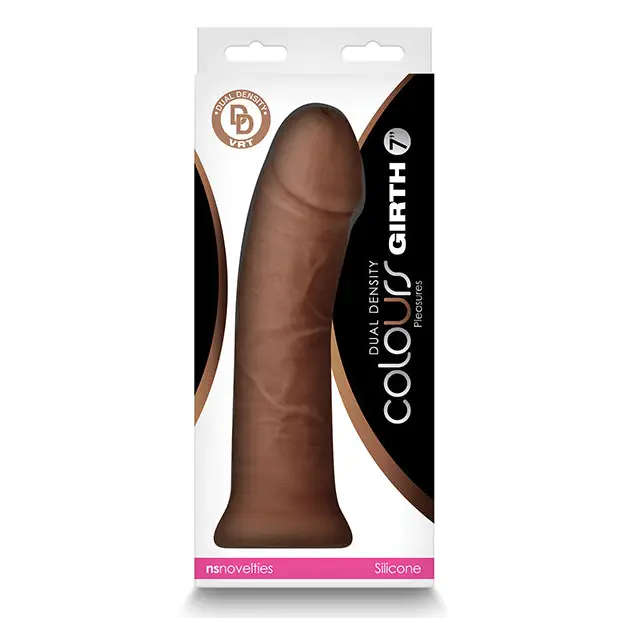 Colours Dual Density Girth 7 in. Dildo with The Chocolate Company Chocolate Covered Dil