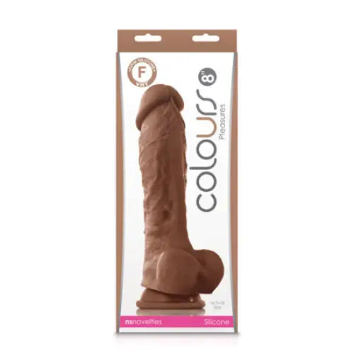 Colours Pleasures 8 in. Dildo Brown - Realistic Dildo