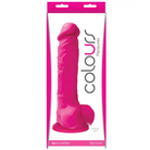 Colours Pleasures 8 in. Dildo Pink - Pink - Realistic Dildo