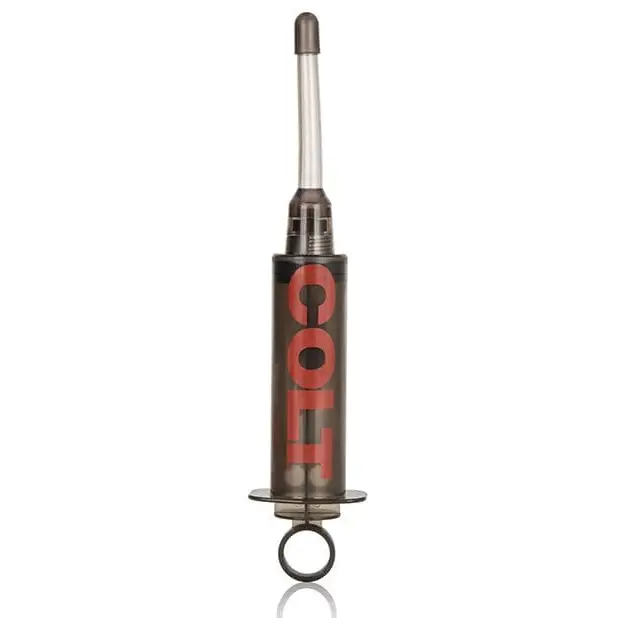 Colt Master Cleanser bottle opener with metal handle and red-black logo