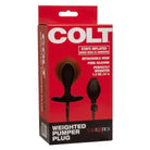 CalExotics Sextoys for Men Colt Weighted Pumper Plug at the Haus of Shag