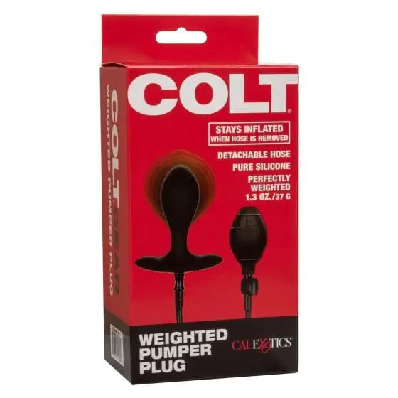 CalExotics Sextoys for Men Colt Weighted Pumper Plug at the Haus of Shag