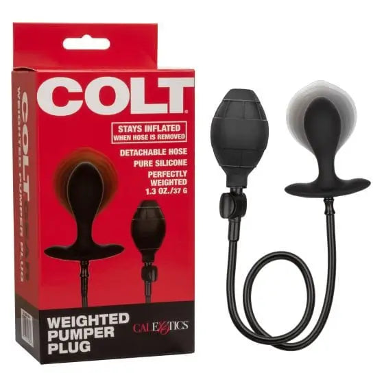 CalExotics Sextoys for Men Colt Weighted Pumper Plug at the Haus of Shag