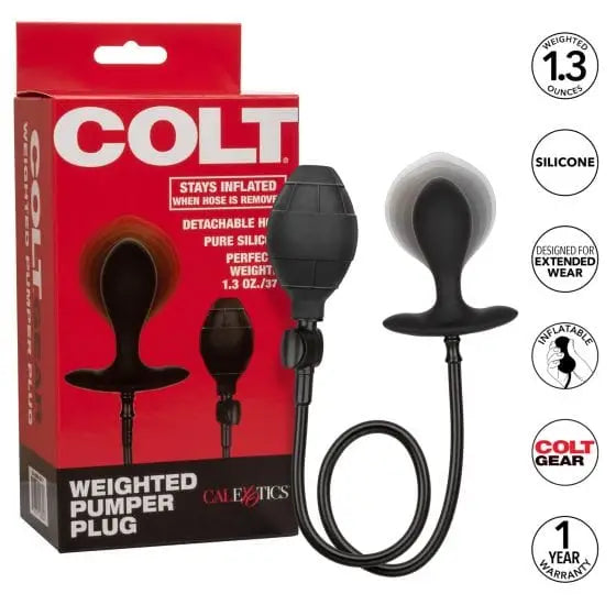 CalExotics Sextoys for Men Colt Weighted Pumper Plug at the Haus of Shag