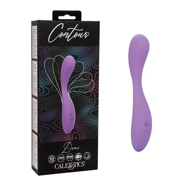 CalExotics Vibrator Contour Demi Flexible Massager - Purple at the Haus of Shag