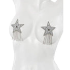 Coquette Pasties One Size Fits Most / Silver Coquette Rhinestone Star Pasties Silver at the Haus of Shag