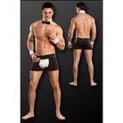 Male exotic dancer Costume Butt-ler Black S/M with shorts, bow tie, and cuffs