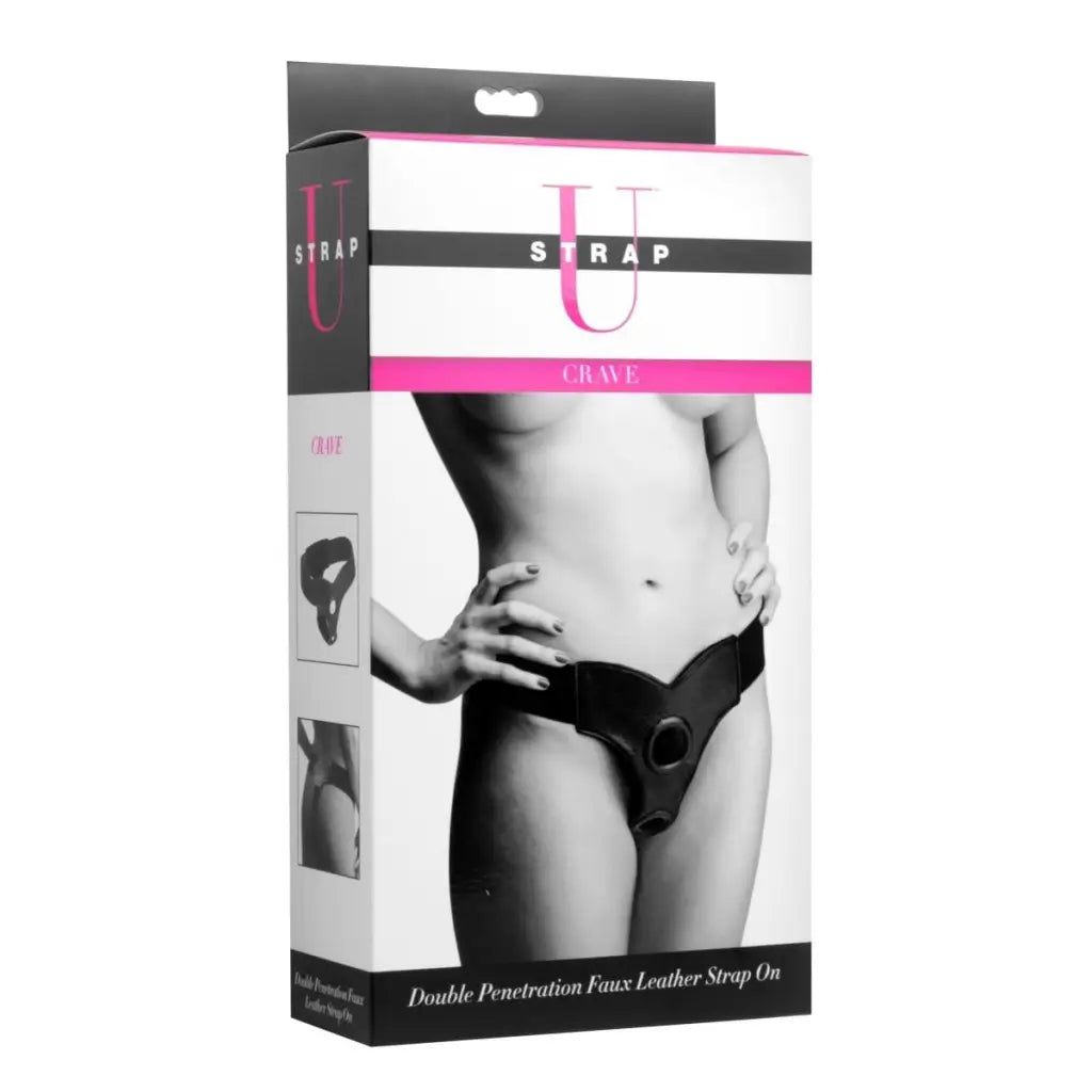 Crave Double Penetration Strap On Harness for Intimate Use in Discreet Packaging