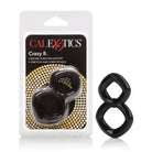 CalExotics Penis Enhancement Crazy 8 Enhancer Double Cock Ring - Black at the Haus of Shag