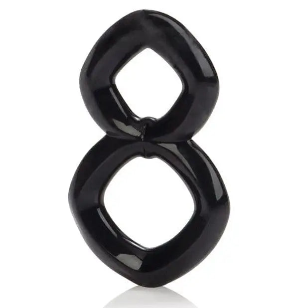 CalExotics Penis Enhancement Crazy 8 Enhancer Double Cock Ring - Black at the Haus of Shag