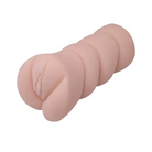 Crazy Bull No Lube Vagina Masturbator Sleeve - Ivory - Manual Stroker