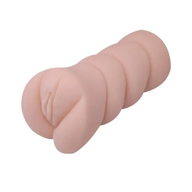 Crazy Bull No Lube Vagina Masturbator Sleeve - Ivory - Manual Stroker