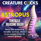 Creatur Cock Astropus Tentacle Silicone Dildo - Purple - Fantasy Dildo