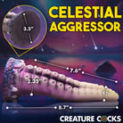 Creatur Cock Astropus Tentacle Silicone Dildo - Purple - Fantasy Dildo