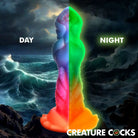 Creature Cocks Aqua-Cock Glow-in-the-Dark Silicone Dildo - Glow in the Dark - Fantasy Dildo