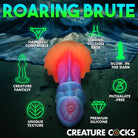 Creature Cocks Aqua-Cock Glow-in-the-Dark Silicone Dildo - Glow in the Dark - Fantasy Dildo