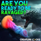 Creature Cocks Aqua-Cock Glow-in-the-Dark Silicone Dildo - Glow in the Dark - Fantasy Dildo