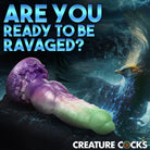 Creature Cocks Aqua Phoenix Silicone Dildo - Multi-Color - Fantasy Dildo