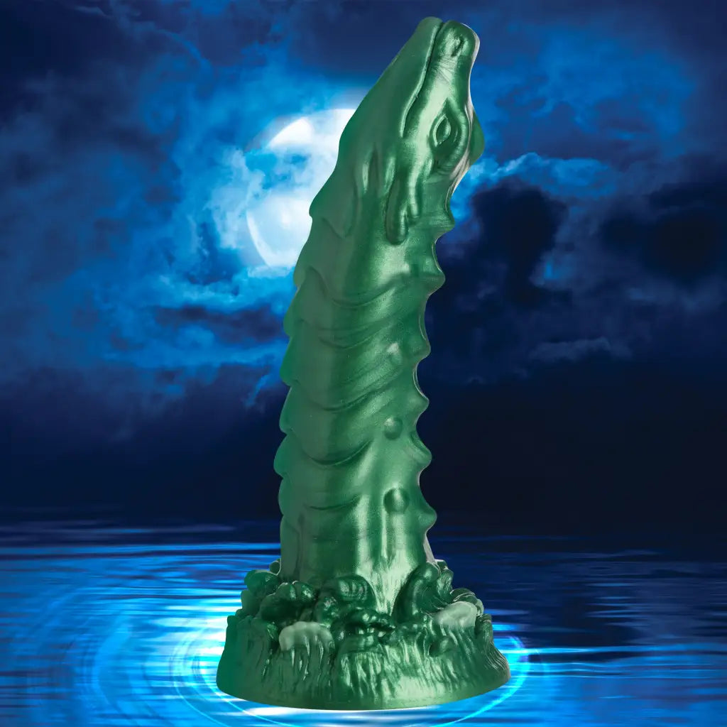 Creature Cocks Cockness Monster Lake Creature Silicone Dildo - Green - Fantasy Dildo