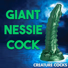 Creature Cocks Cockness Monster Lake Creature Silicone Dildo - Green - Fantasy Dildo