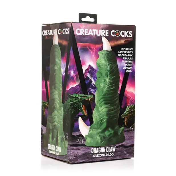 Creature Cocks Dragon Claw Silicone Dildo - Green - Fantasy Dildo