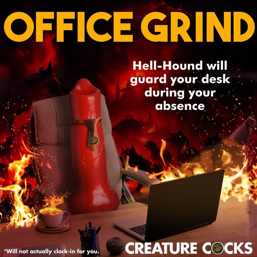 Creature Cocks Giant Hell-Hound Canine 3ft Dildo - Red - Fantasy Dildo