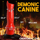 Creature Cocks Giant Hell-Hound Canine 3ft Dildo - Red - Fantasy Dildo