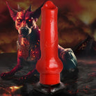 Creature Cocks Giant Hell-Hound Canine 3ft Dildo - Red - Fantasy Dildo