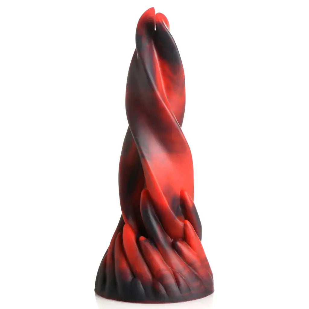 Creature Cocks Hell Kiss Twisted Tongues Silicone Dildo - Red - Fantasy Dildo