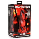 Creature Cocks Hell Kiss Twisted Tongues Silicone Dildo - Red - Fantasy Dildo