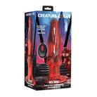 Creature Cocks Hell Wolf Thrusting & Vibrating Silicone Dildo - Red - Fantasy Vibrator