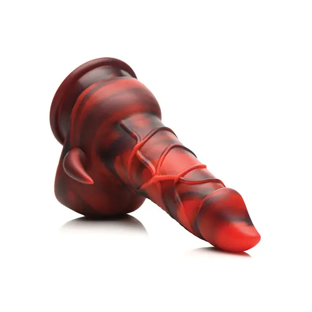 Creature Cocks Horny Devil Demon Silicone Dildo - Red - Fantasy Dildo