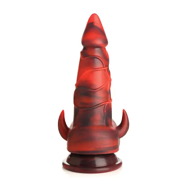 Creature Cocks Horny Devil Demon Silicone Dildo - Red - Fantasy Dildo