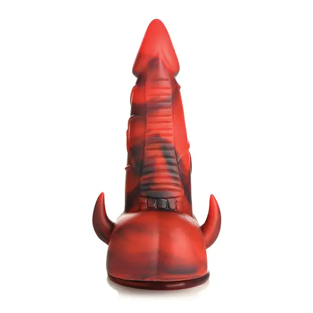 Creature Cocks Horny Devil Demon Silicone Dildo - Red - Fantasy Dildo