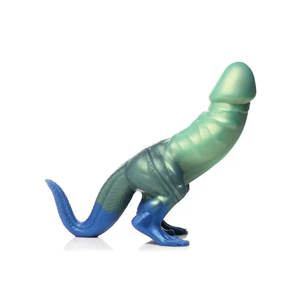 Creature Cocks Jurassic Cock Dinosaur Silicone Dildo - Green - Fantasy Dildo