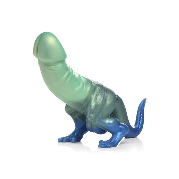 Creature Cocks Jurassic Cock Dinosaur Silicone Dildo - Green - Fantasy Dildo