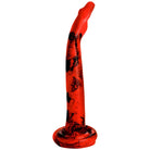 Creature Cocks King Cobra large silicone dildo in red, black with a black and white pattern